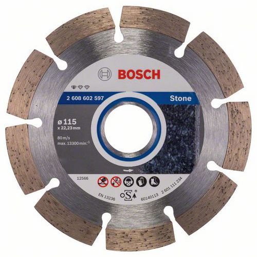 Bosch - Diamantový řezný kotouč Standard for Stone 115 x 22,23 x 1,6 x 10 mm