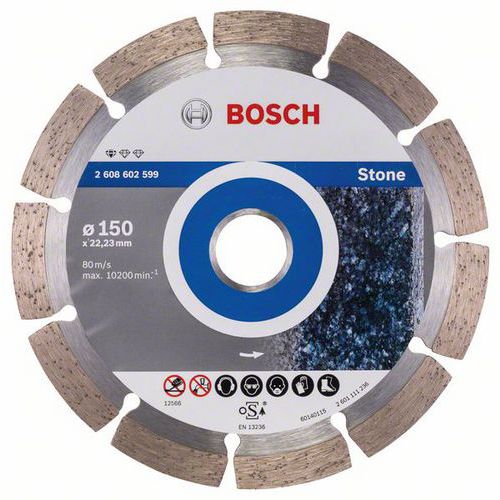 Bosch - Diamantový řezný kotouč Standard for Stone 150 x 22,23 x 2 x 10 mm