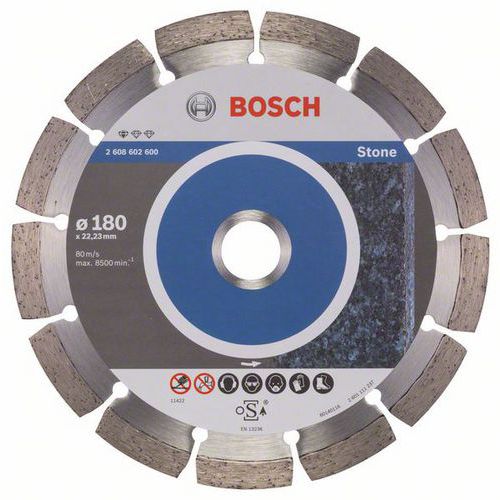 Bosch - Diamantový řezný kotouč Standard for Stone 180 x 22,23 x 2 x 10 mm