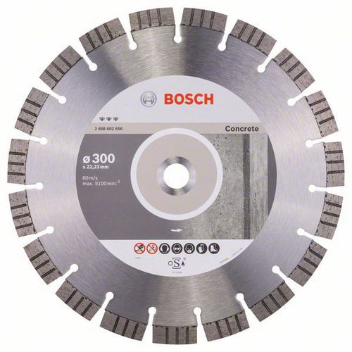 Bosch - Diamantový řezný kotouč Best for Concrete 300 x 22,23 x 2,8 x 15 mm