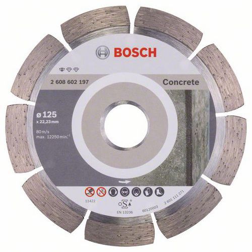 Bosch - Diamantový řezný kotouč Standard for Concrete 125 x 22,23 x 1,6 x 10 mm