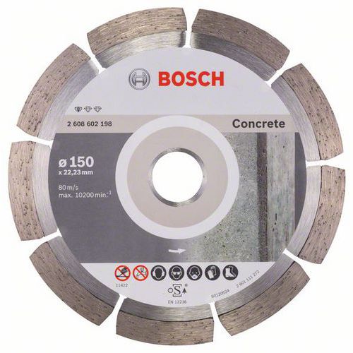 Bosch - Diamantový řezný kotouč Standard for Concrete 150 x 22,23 x 2 x 10 mm