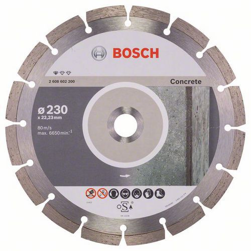 Bosch - Diamantový řezný kotouč Standard for Concrete 230 x 22,23 x 2,3 x 10 mm