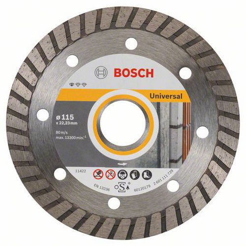 Bosch - Diamantový řezný kotouč Standard for Universal Turbo 115 x 22,23 x 2 x 10 mm