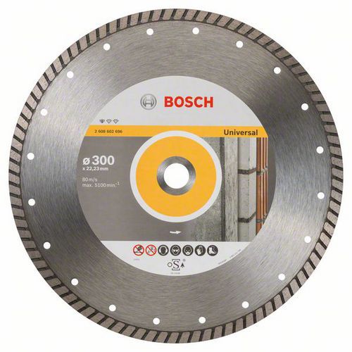 Bosch - Diamantový řezný kotouč Standard for Universal Turbo 300 x 22,23 x 3 x 10 mm