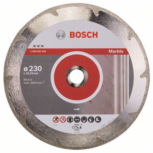 Bosch - Diamantový řezný kotouč Best for Marble 230 x 22,23 x 2,2 x 3 mm