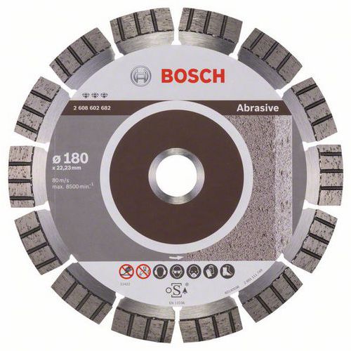 Bosch - Diamantový řezný kotouč Best for Abrasive 180 x 22,23 x 2,4 x 12 mm