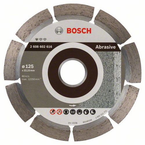 Bosch - Diamantový řezný kotouč Standard for Abrasive 125 x 22,23 x 6 x 7 mm