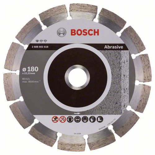 Bosch - Diamantový řezný kotouč Standard for Abrasive 180 x 22,23 x 2 x 10 mm