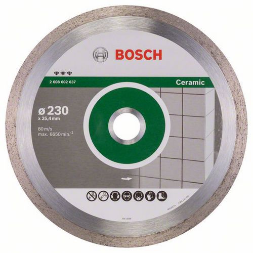 Bosch - Diamantový řezný kotouč Best for Ceramic 230 x 25,40 x 2,4 x 10 mm