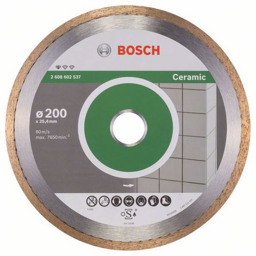 Bosch - Diamantový řezný kotouč Standard for Ceramic 200 x 25,40 x 1,6 x 7 mm