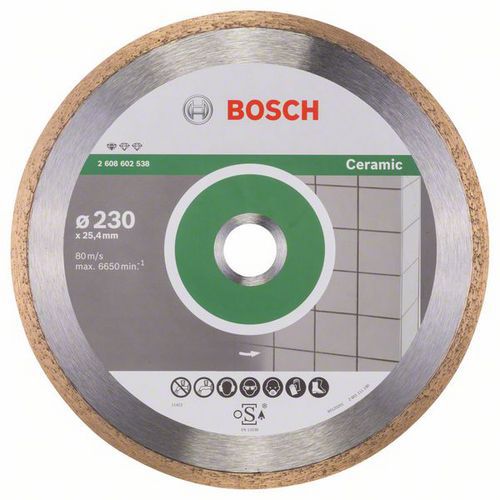 Bosch - Diamantový řezný kotouč Standard for Ceramic 230 x 25,40 x 1,6 x 7 mm
