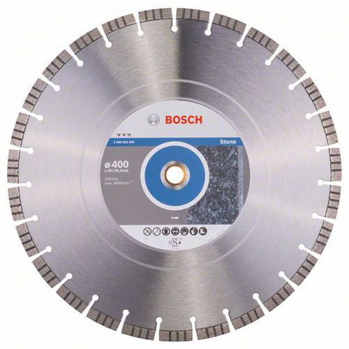Bosch - Diamantový řezný kotouč Best for Stone 400 x 20,00+25,40 x 3,2 x 12 mm