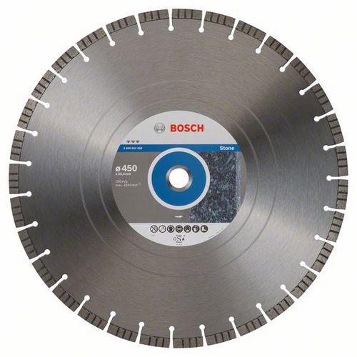 Bosch - Diamantový řezný kotouč Best for Stone 450 x 25,40 x 3,8 x 12 mm