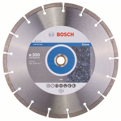 Bosch - Diamantový řezný kotouč Standard for Stone 300 x 20/25,40 x 3,1 x 10 mm