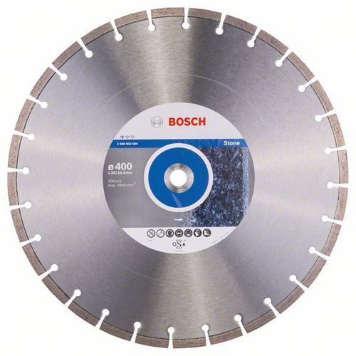 Bosch - Diamantový řezný kotouč Standard for Stone 400 x 20/25,40 x 3,2 x 10 mm