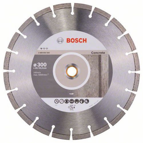 Bosch - Diamantový řezný kotouč Standard for Concrete 300 x 20/25,40 x 2,8 x 10 mm
