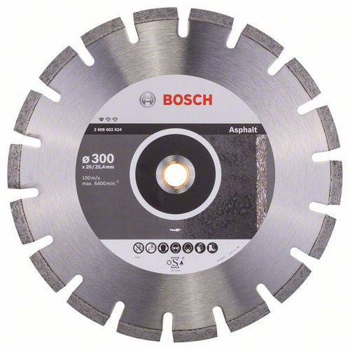 Bosch - Diamantový řezný kotouč Standard for Asphalt 300 x 20/25,40 x 2,8 x 10 mm