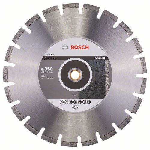 Bosch - Diamantový řezný kotouč Standard for Asphalt 350 x 20/25,40 x 3,2 x 10 mm