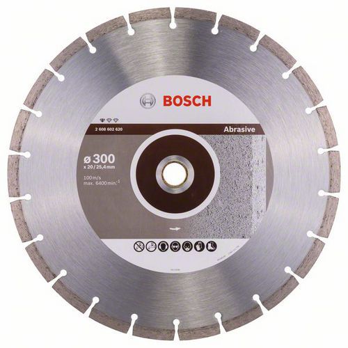 Bosch - Diamantový řezný kotouč Standard for Abrasive 300 x 20/25,40 x 2,8 x 10 mm
