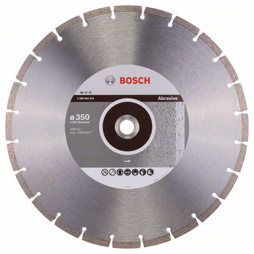 Bosch - Diamantový řezný kotouč Standard for Abrasive 350 x 20/25,40 x 2,8 x 10 mm