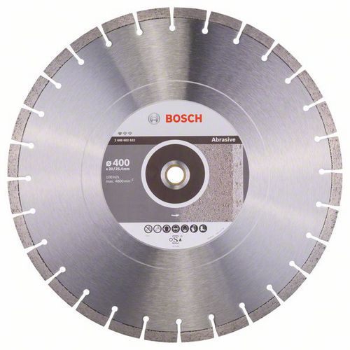 Bosch - Diamantový řezný kotouč Standard for Abrasive 400 x 20/25,40 x 3,2 x 10 mm
