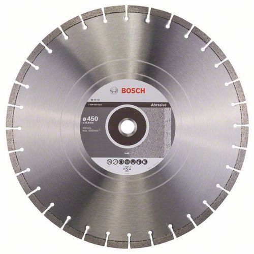 Bosch - Diamantový řezný kotouč Standard for Abrasive 450 x 25,40 x 3,6 x 10 mm