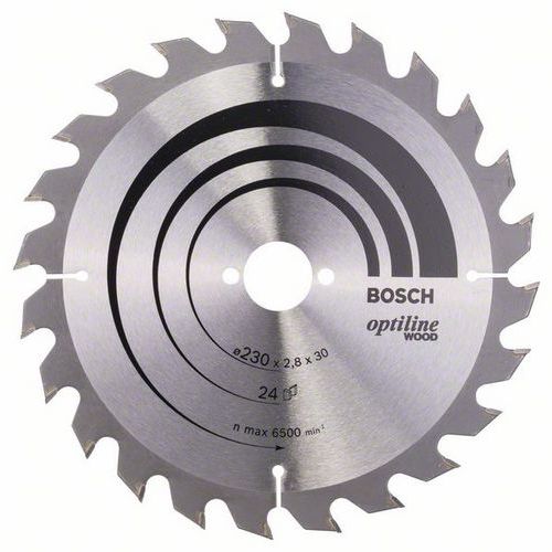 Bosch - Pilový kotouč Optiline Wood 230 x 30 x 2,8 mm, 24