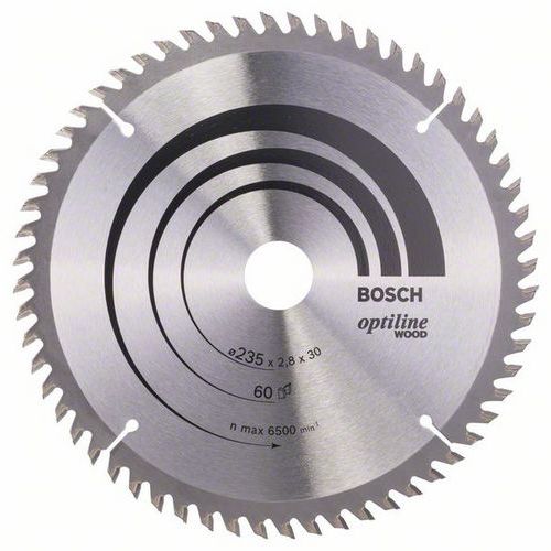 Bosch - Pilový kotouč Optiline Wood 235 x 30/25 x 2,8 mm, 60