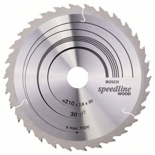 Bosch - Pilový kotouč Speedline Wood 210 x 30 x 2,6 mm, 30