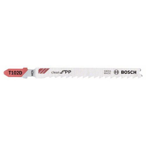 Bosch - Pilový plátek do kmitací pily T 102 D Clean for PP, 3ks x 10 BAL