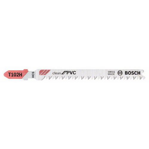 Bosch - Pilový plátek pro kmitací pily T 102 H Clean for PVC, 5ks x 10 BAL