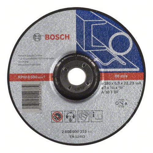 Bosch - Hrubovací kotouč profilovaný Expert for Metal A 30 T BF, 180 mm, 6,0 mm, 10 BAL