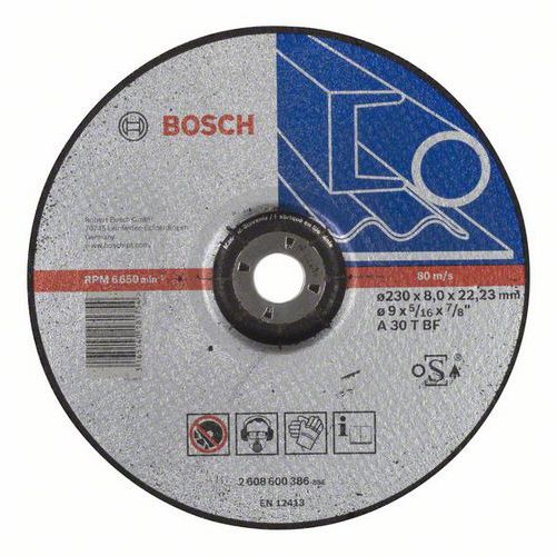 Bosch - Hrubovací kotouč profilovaný Expert for Metal A 30 T BF, 230 mm, 8,0 mm, 10 BAL