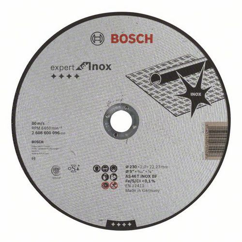 Bosch - Řezný kotouč rovný Expert for Inox AS 46 T INOX BF, 230 mm, 2,0 mm, 25 BAL