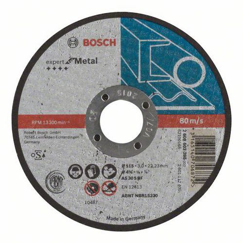 Bosch - Řezný kotouč rovný Expert for Metal AS 30 S BF, 115 mm, 3,0 mm, 25 BAL
