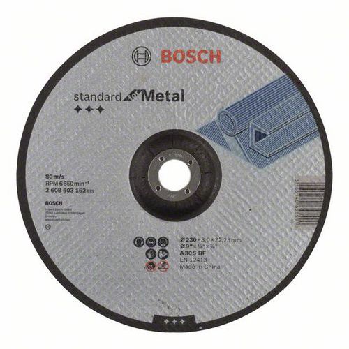Bosch - Řezný kotouč profilovaný Standard for Metal A 30 S BF, 230 mm, 22,23 mm, 3,0 mm, 25 BAL