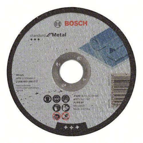 Bosch - Řezný kotouč rovný Standard for Metal A 30 S BF, 125 mm, 22,23 mm, 2,5 mm, 50 BAL