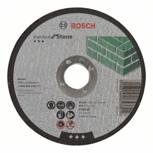 Bosch - Řezný kotouč rovný Standard for Stone C 30 S BF, 125 mm, 22,23 mm, 3,0 mm, 50 BAL