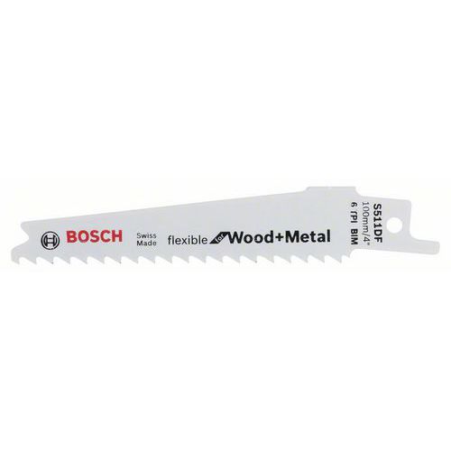 Bosch - Pilový plátek do pily ocasky S 511 DF Flexible for Wood and Metal, 5ks x 5 BAL