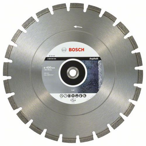 Bosch - Diamantový řezný kotouč Best for Asphalt 400 x 20/25,40 x 3,2 x 12 mm