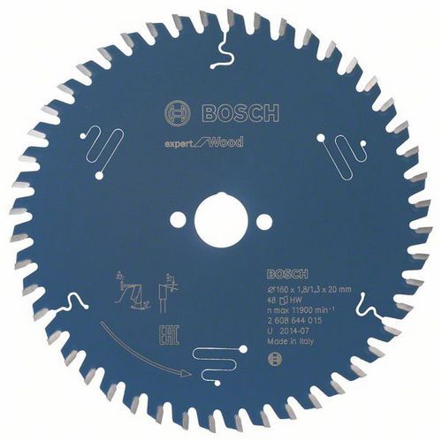 Bosch - Pilový kotouč Expert for Wood 160 x 20 x 1,8 mm, 48