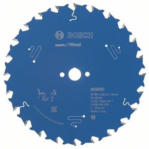 Bosch - Pilový kotouč Expert for Wood 184 x 16 x 2,6 mm, 24