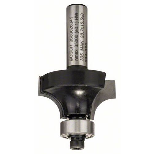 Bosch - Zaoblovací fréza 8 mm, R1 8 mm, L 15,2 mm, G 53 mm