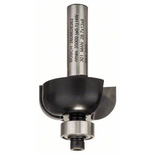 Bosch - Žlábkovací fréza 8 mm, R1 8 mm, D 28,7 mm, L 13 mm, G 54 mm
