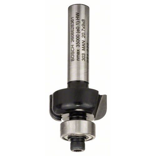 Bosch - Žlábkovací fréza E 8 mm, R1 4 mm, D 20,7 mm, L 9 mm, G 53 mm