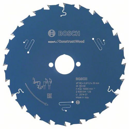 Bosch - Pilový kotouč Expert for Construct Wood 190 x 30 x 2,0 mm, 24