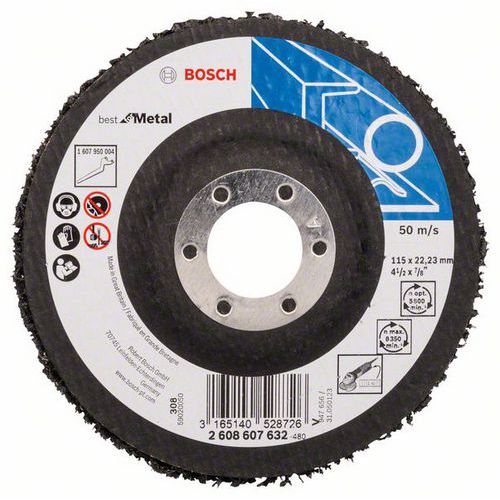 Bosch - Čisticí kotouč N377, Best for Metal 115 mm, 22,23 mm, SiC, 5 BAL