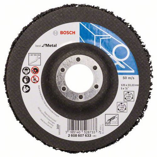 Bosch - Čisticí kotouč N377, Best for Metal 125 mm, 22,23 mm, SiC, 5 BAL