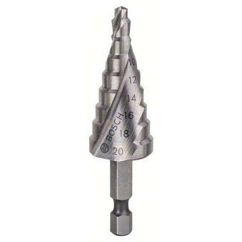 Bosch - Stupňovitý vrták HSS 4 - 20 mm, 1/4', 70,5 mm